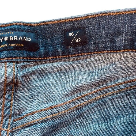 Lucky Brand | 221 Straight Medium Wash Denim Jeans Size 36/32 | EUC - Picture 7 of 15